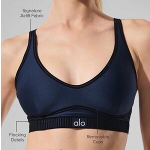 Alo Airlift Line Up Bra navy